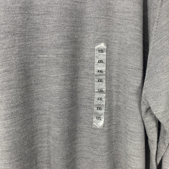 Marshall Field’s Heathered Gray Merino Wool Collared Sweater Size XXL - Picture 4 of 12